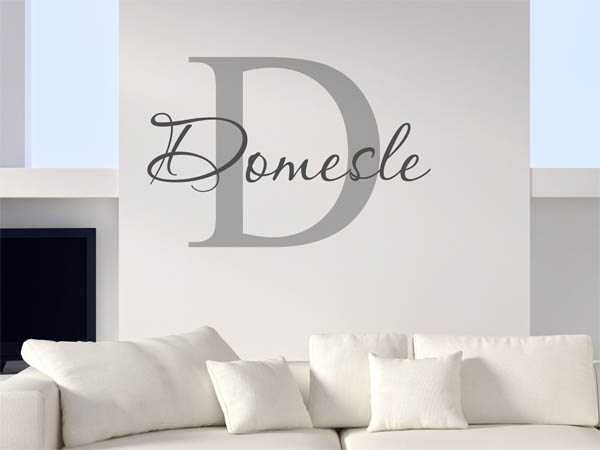 Wandtattoo Domesle Nachname