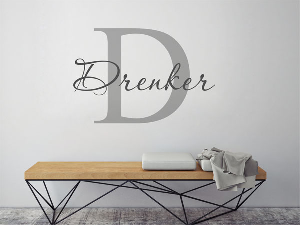 Wandtattoo Drenker Nachname