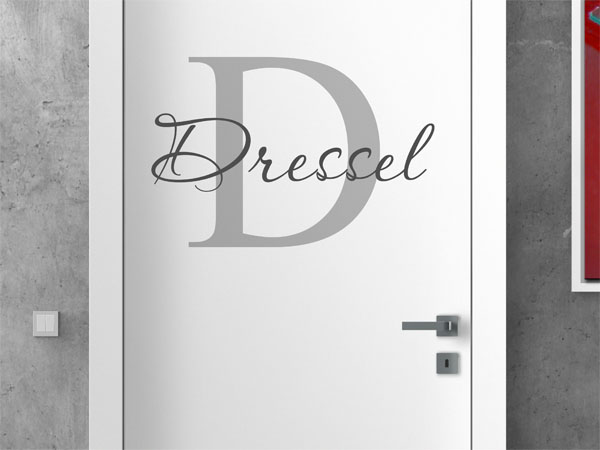 Wandtattoo Dressel Nachname
