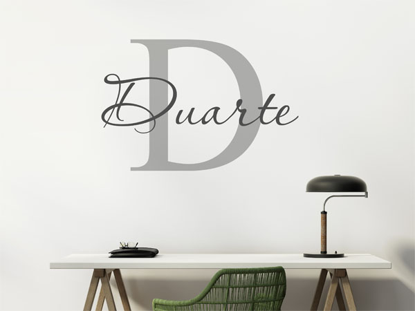 Wandtattoo Duarte Nachname