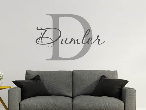 Wandtattoo Dumler Nachname