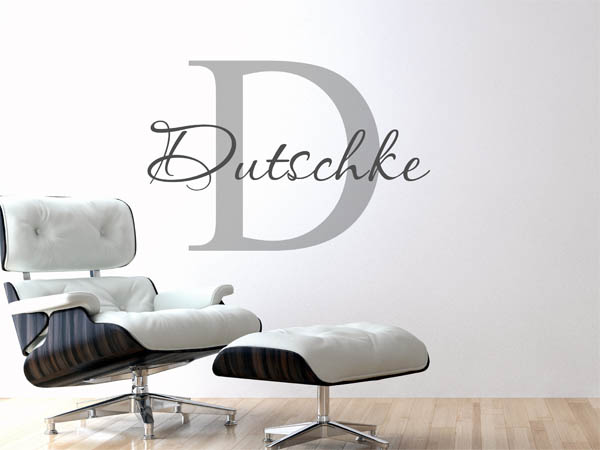 Wandtattoo Dutschke Nachname