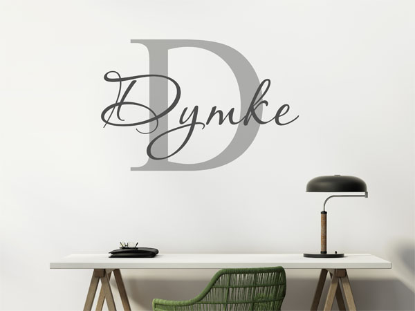 Wandtattoo Dymke Nachname