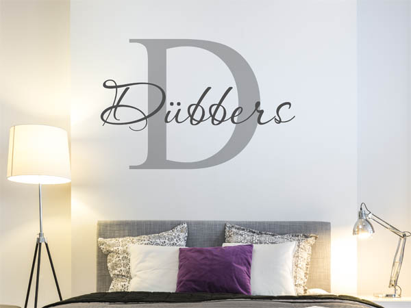 Wandtattoo Dübbers Nachname