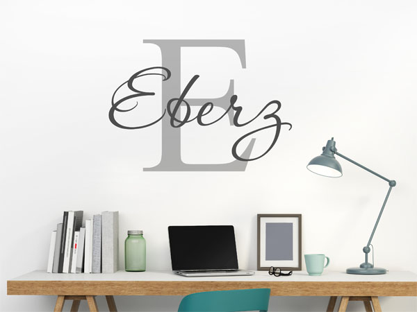 Wandtattoo Eberz Nachname