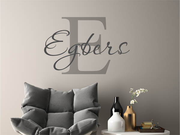 Wandtattoo Egbers Nachname