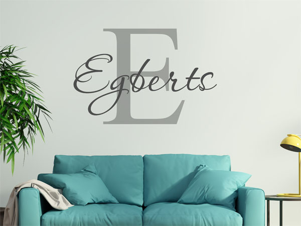 Wandtattoo Egberts Nachname