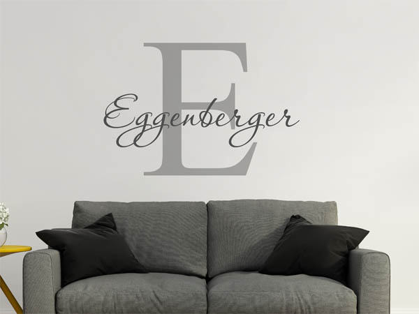 Wandtattoo Eggenberger Nachname