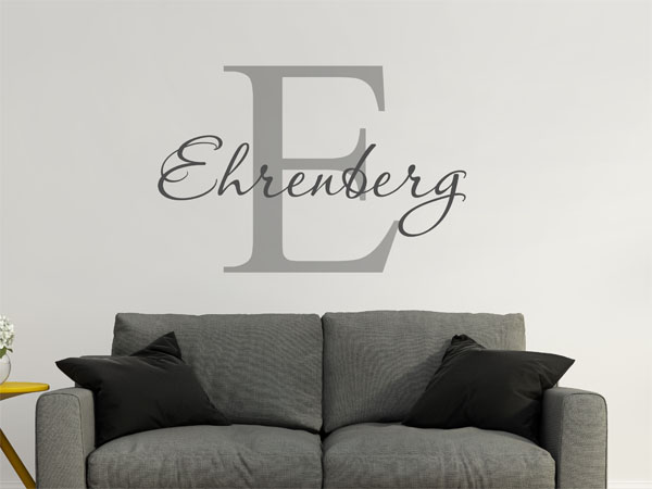 Wandtattoo Ehrenberg Nachname