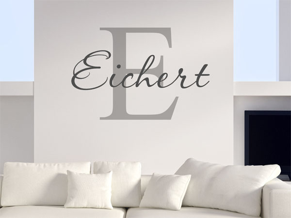 Wandtattoo Eichert Nachname