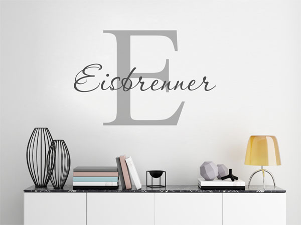 Wandtattoo Eisbrenner Nachname