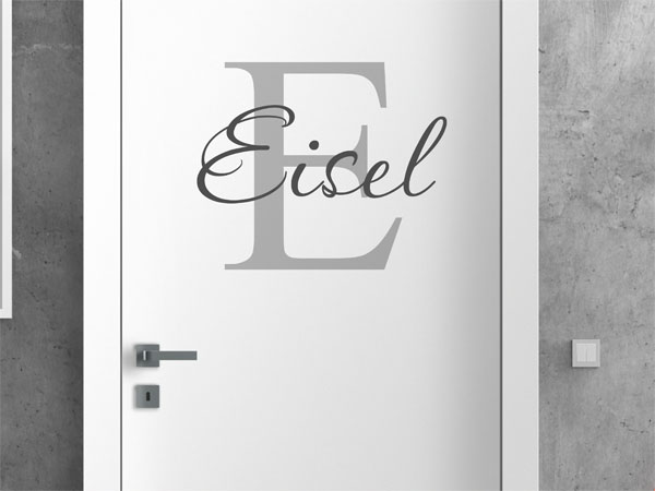 Wandtattoo Eisel Nachname