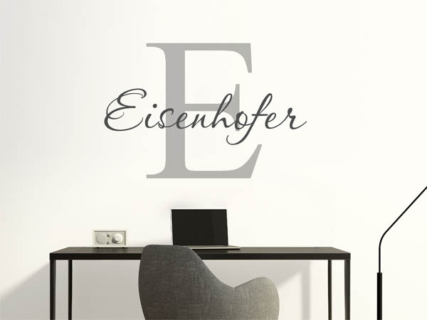 Wandtattoo Eisenhofer Nachname