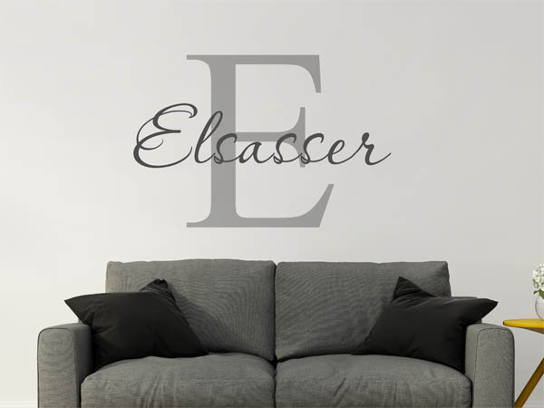 Wandtattoo Elsasser Nachname