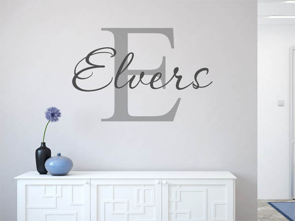 Wandtattoo Elvers Nachname
