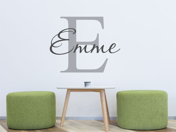 Wandtattoo Emme Nachname
