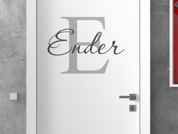 Wandtattoo Ender Nachname