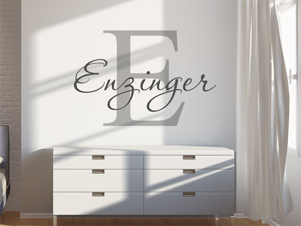 Wandtattoo Enzinger Nachname