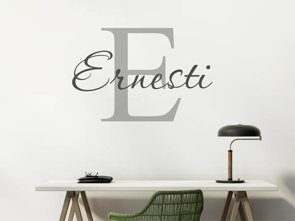 Wandtattoo Ernesti Nachname