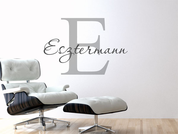 Wandtattoo Esztermann Nachname