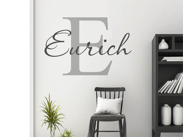 Wandtattoo Eurich Nachname