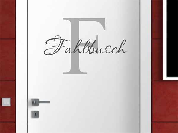 Wandtattoo Fahlbusch Nachname