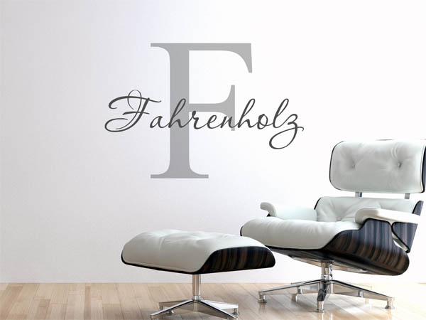 Wandtattoo Fahrenholz Nachname