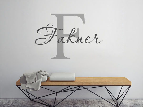 Wandtattoo Fakner Nachname