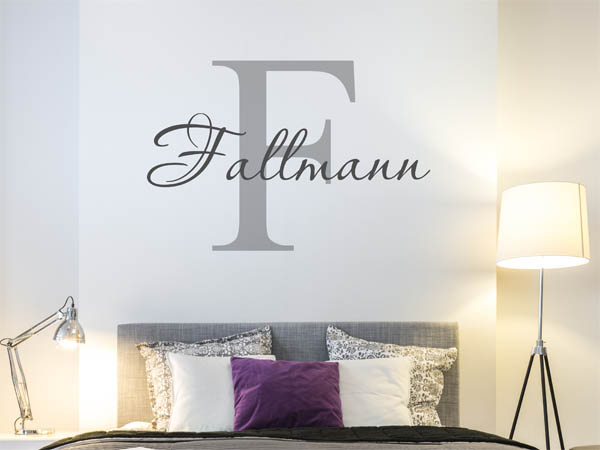 Wandtattoo Fallmann Nachname