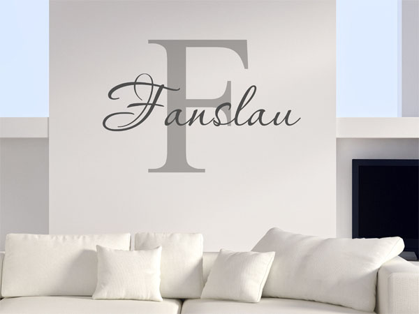 Wandtattoo Fanslau Nachname
