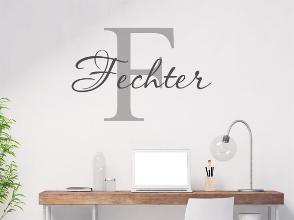 Wandtattoo Fechter Nachname