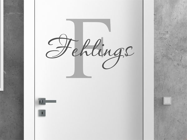 Wandtattoo Fehlings Nachname