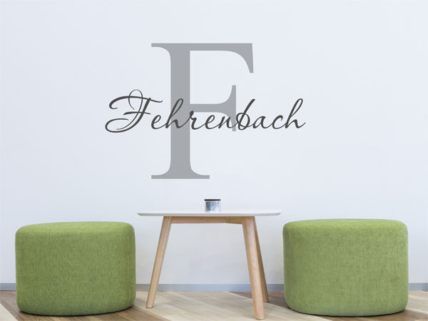 Wandtattoo Fehrenbach Nachname