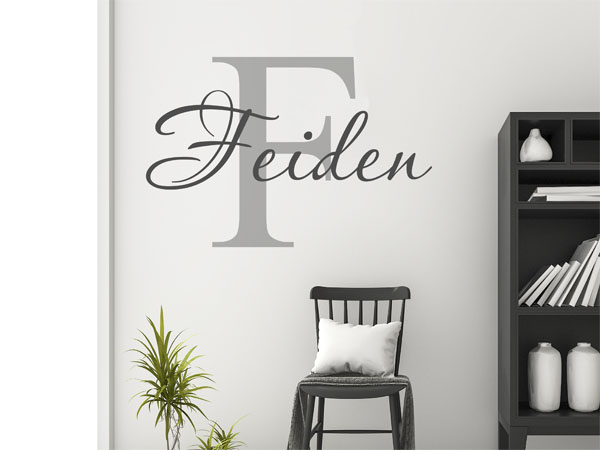 Wandtattoo Feiden Nachname