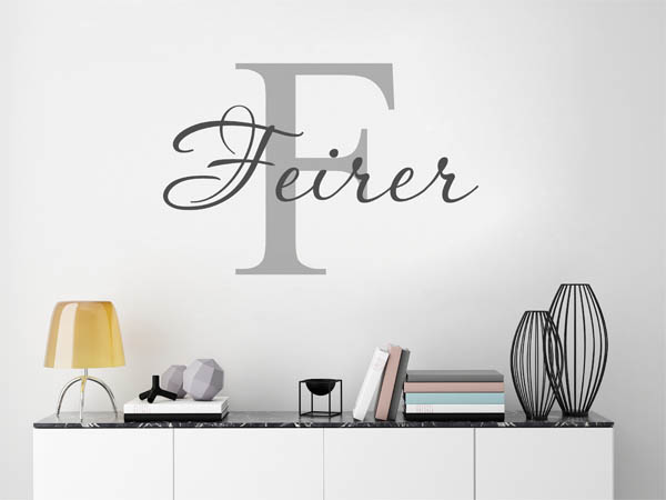 Wandtattoo Feirer Nachname