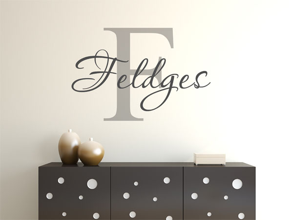 Wandtattoo Feldges Nachname