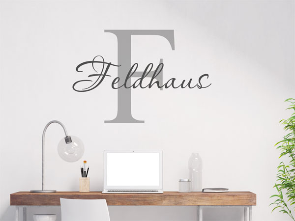 Wandtattoo Feldhaus Nachname