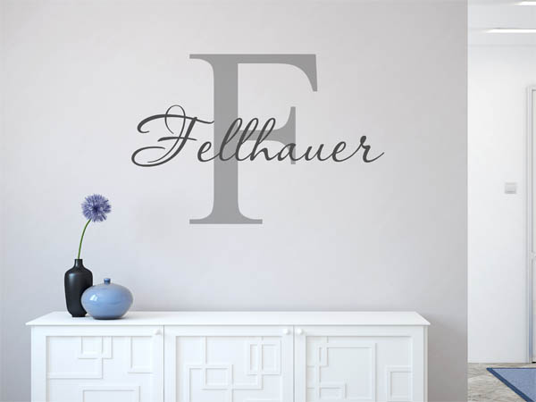 Wandtattoo Fellhauer Nachname
