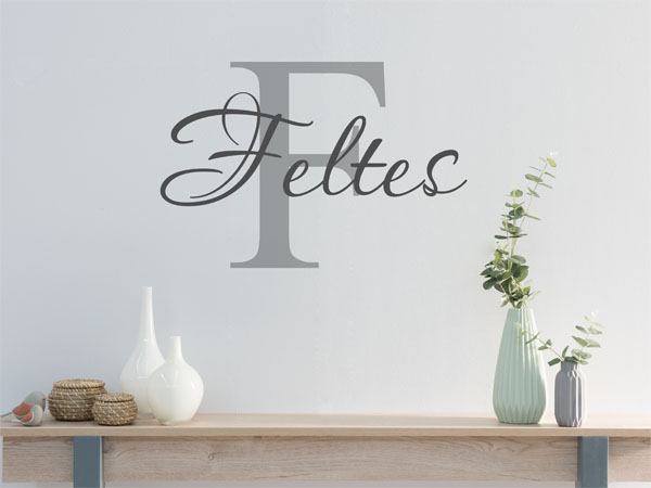 Wandtattoo Feltes Nachname