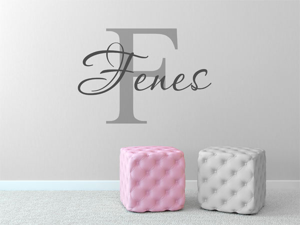 Wandtattoo Fenes Nachname