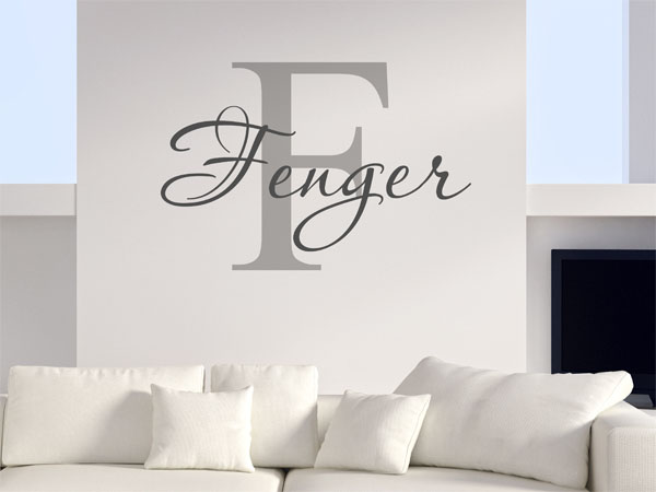 Wandtattoo Fenger Nachname