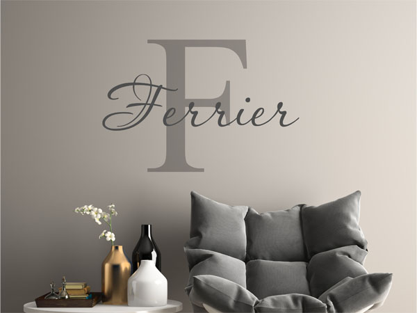Wandtattoo Ferrier Nachname