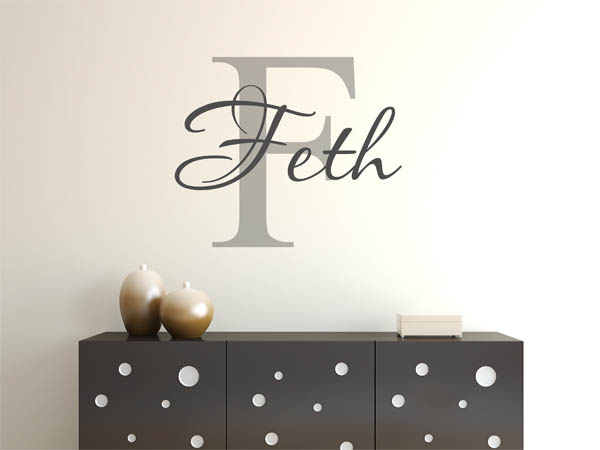 Wandtattoo Feth Nachname