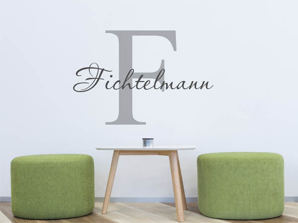 Wandtattoo Fichtelmann Nachname