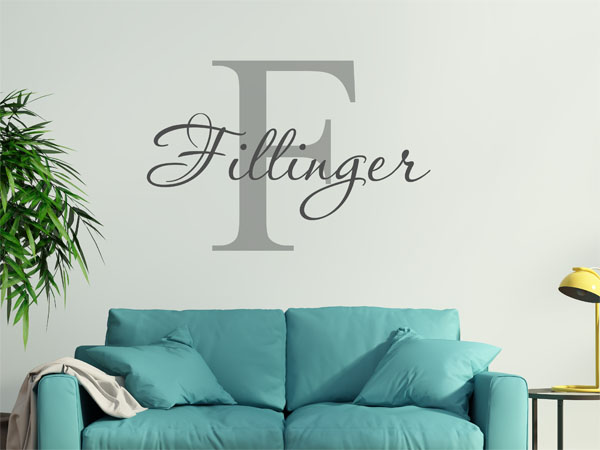 Wandtattoo Fillinger Nachname