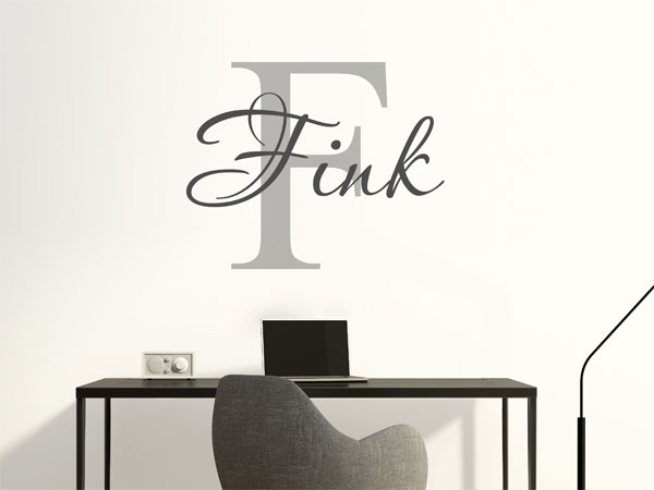 Wandtattoo Fink Nachname