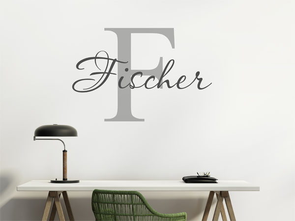 Wandtattoo Fischer Nachname