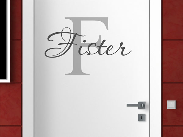 Wandtattoo Fister Nachname