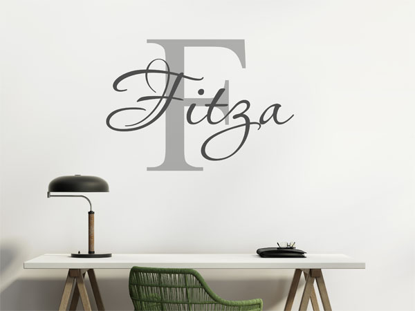 Wandtattoo Fitza Nachname