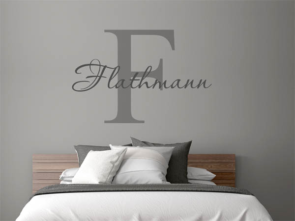 Wandtattoo Flathmann Nachname